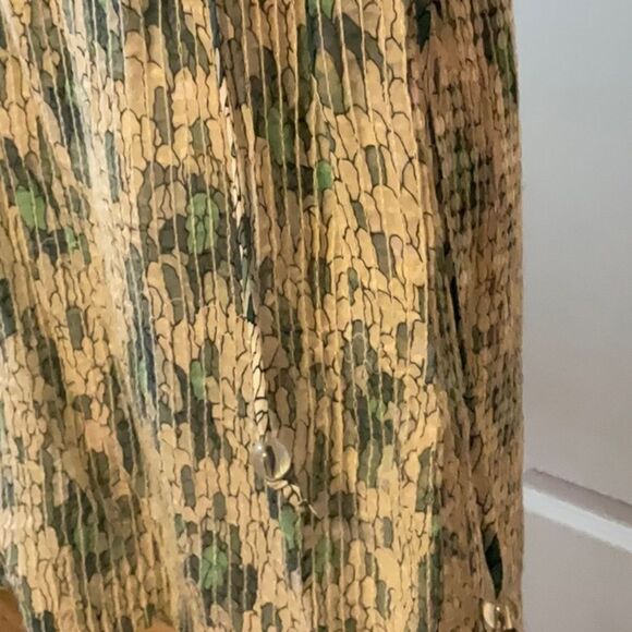 French Connection Cold Shoulder Mermaid Sequin Dress Cream Soda Green Size 6 New - Picture 6 of 10